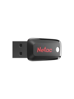 ф\к USB2.0 64GB Netac U197 mini черный/красный