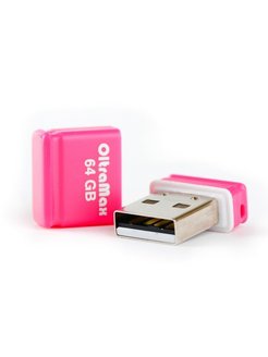 ф\к USB2.0 64GB OltraMax 50 оранжевый/красный
