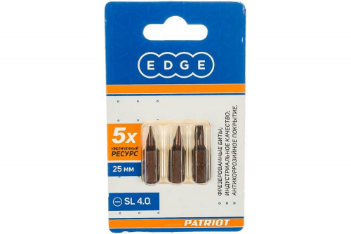бита SL 4,0мм 2*25 EDGE 3шт